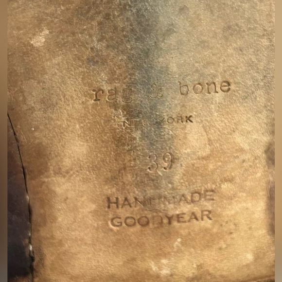 Rag & Bone Ashford Moto Boots Black Size 9 - Picture 9 of 10